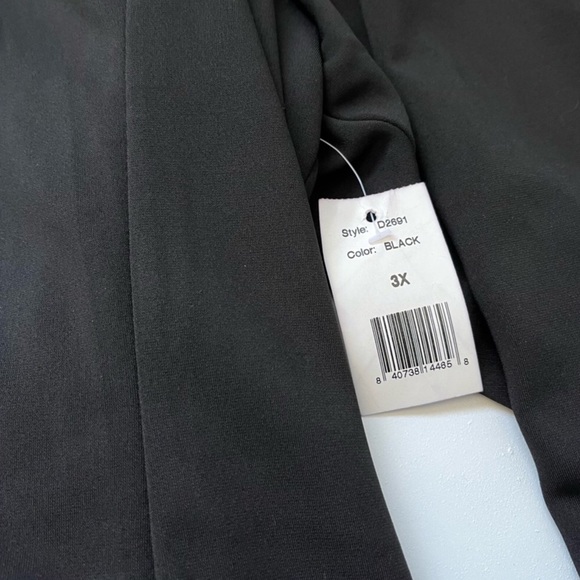 Alexia Admor Military Neck Sheath Dress Long Sleeve Solid Black - Picture 4 of 6